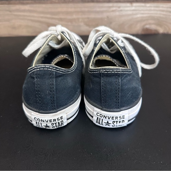 Converse All Star Casual Lace Up Low Ox Sneakers Black Women’s 9 Men’s 7 - Picture 3 of 9